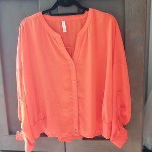 Neon orange top